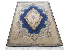 Kusový koberec EXCLUSIVE Qum Silk 02 v námořnické barvě, 160 x 230 cm