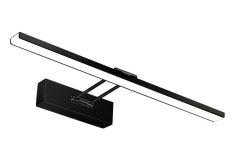 Koupelnové nástěnné svítidlo ADRIANA 12 W, 840 lm, 4000 K, IP44,60 cm, černá