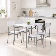 Jídelní set s 4 židlemi 110x70x76cm, mdf AUT-O2156 WT