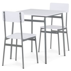 Jídelní set s 2 židlemi 70x70x76cm, mdf AUT-O2122 WT