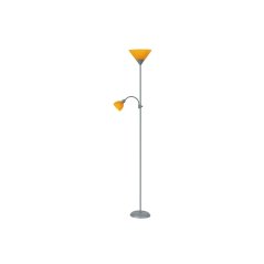 Stojací lampa 4026 ACTION 1xE27,100 W + E14,25 W stříbrná, oranžová