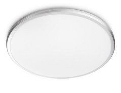 Koupelnové stropní a nástěnné svítidlo (8718699777333) SPRAY LED 17 W 1500 lm 2700 K IP44 34,7 cm stříbrné