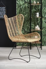 Zahradní křeslo INDIANA rattan přírodní)