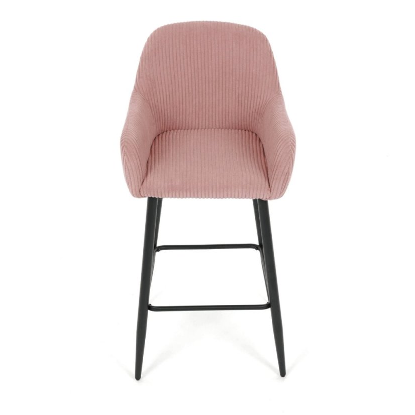 Barová židle růžová, látka, AUB-V4009 PINK6