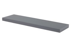 Nástěnná polička 120 cm, barva šedivá - vysoký lesk. Baleno v ochranné fólii. (P-002 GREY)