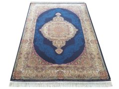 Kusový koberec EXCLUSIVE Qum Silk 01 v námořnické barvě, 160 x 230 cm
