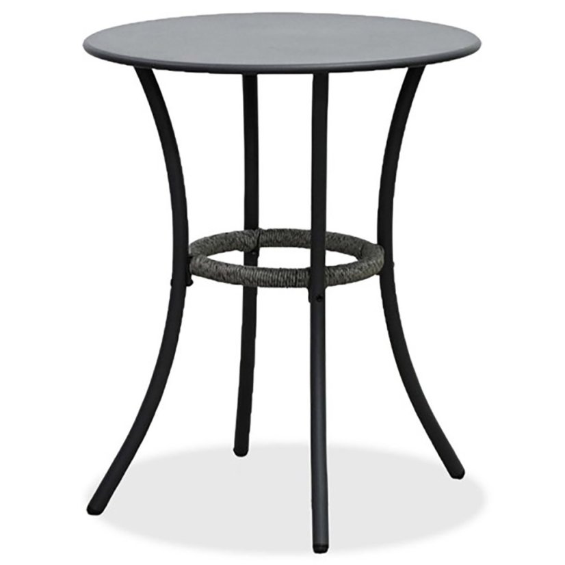 Balkónový set 1 + 2, stůl 60x60, židle umělý ratan barva antracit,  kov antracit (AZ-L1103 GREY)