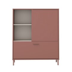 Komoda Milles TEFK321-Q275,104x125x42, barva pískov, terracotta