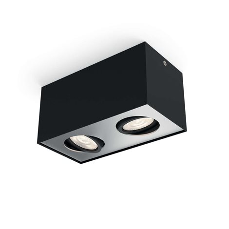 Bodové stropní svítidlo (5049230P0) BOX ČERNÁ 2x4.5 W SELV