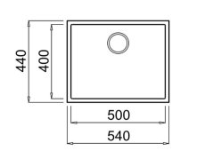 Granitový kuchyňský dřez Elleci QUADRA 105 G68 Spodní montáž