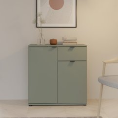 Komoda Ganymebe GNMK22L-U59,80x82,3x34 cm, barva sv.zelená