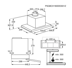 Výsuvný odsavač par Electrolux Intuit LFP536X