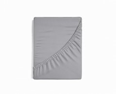 Prostěradlo, Světle šedá jersey s elastanem 100x200x40