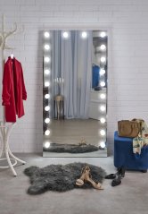 Stojací zrcadlo PEARL s osvětlením LED