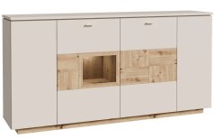 Komoda Louoto LTOV241-M946,199,5x101x42 cm, barva dub artisan, písková