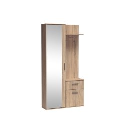 Šatní skříň LUX se zrcadlem sonoma