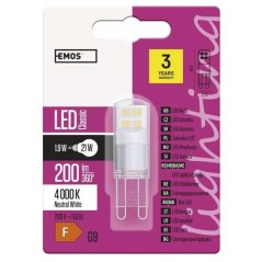 LED žárovka ZQ9525 LED žárovka Classic JC 1,9 W G9 neutrální bílá