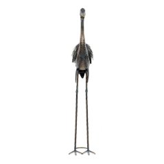 Dekorace Volavka - 115 cm, kovová dekorace, měděná s barevnými skvrnami (SR2029-L)