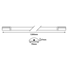 Podlinkové svítidlo (9570436) LED 120 cm 30 W 3000 lm CCT