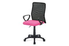 Kancelářská židle, látka MESH růžová, černá, plyn.píst (KA-B047 PINK)