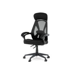 Kancelářská židle, potah černá látka a černá síťovina MESH, PC mechanismus s aretací (KA-Y309 BK)