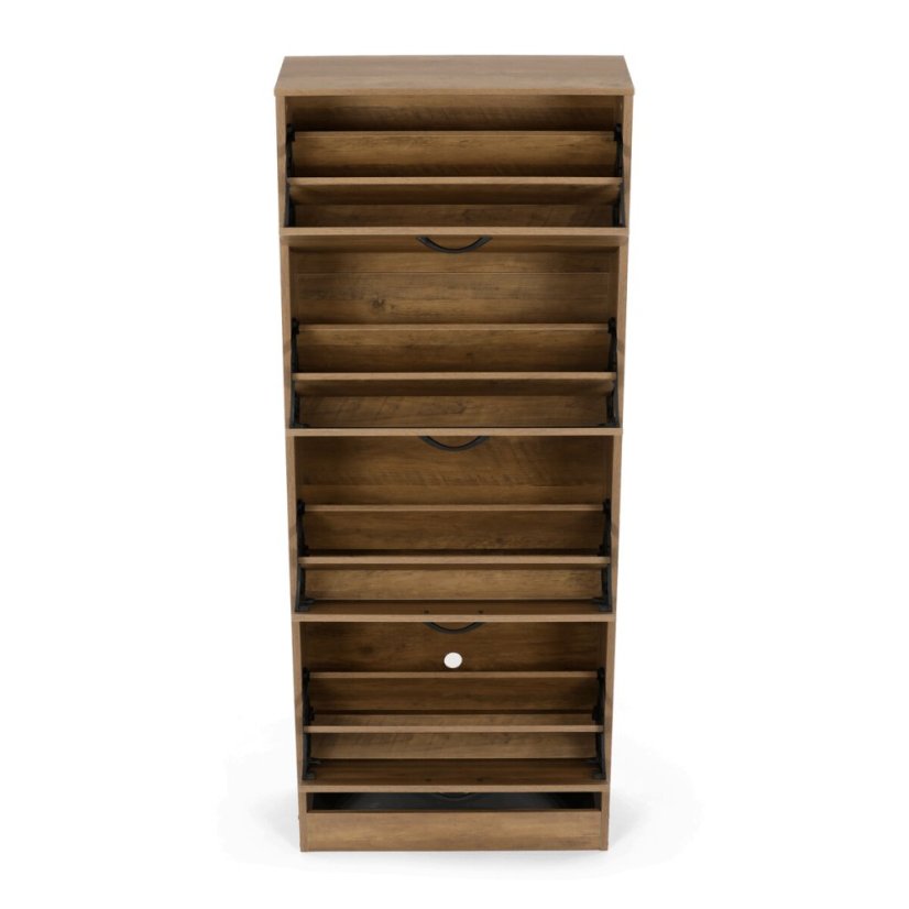 Botník mdf, hnědá, ABO-G1018 ELM