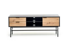 Televizní stolek MURANO dub artisan, černá