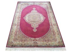 Kusový koberec EXCLUSIVE Qum Silk 01 červený, 200 x 300 cm