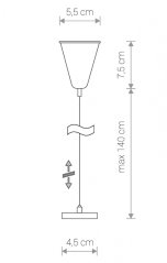 Závěs k napájecí liště (9460 )Profile Suspension černé
