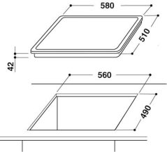 Sklokeramická varná deska Whirlpool AKT 8090 NE