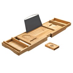 Odkládací stolek 109x23x5 cm, bambus AUP-E1088 NAT