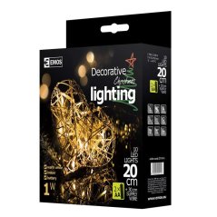 Vánoční osvětlení ZY1414 10LED XMAS RATTAN HEART teplá bílá