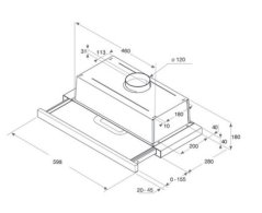 Výsuvný odsavač par Whirlpool AKR 749,1 IX