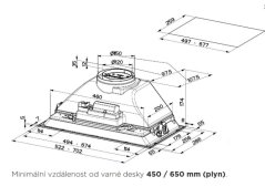 Vestavný odsavač par Faber INKA SMART HC X A52