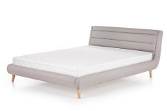 Manželská postel ELANDA 160 cm světle šedá