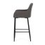 Barová židle šedá, látka, AUB-V4009 GREY6