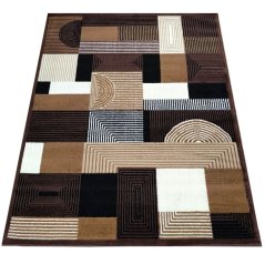 Kusový koberec BCF ALFA 18 hnědý, 150 x 210 cm