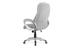Kancelářská židle, šedá látka, kříž plast stříbrný, houpací mechanismus (KA-G196 SIL2)