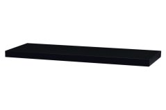 Nástěnná polička 80cm, barva černá - vysoký lesk. Baleno v ochranné fólii. (P-005 BK)