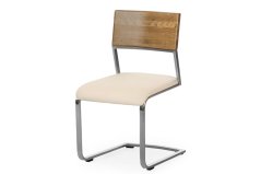 Moderní jídelní židle AUREA dub-224, kůže-905