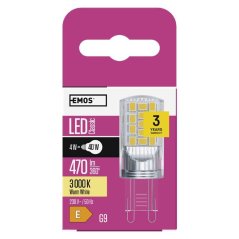 LED žárovka ZQ9544 Classic JC, G9, 4 W (40 W), 470 lm, teplá bílá