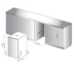 Vestavná myčka nádobí Whirlpool WSIC 3 m27 C