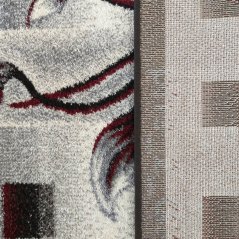 Kusový koberec OTTO 02, Šedočervený, 200 x 290 cm