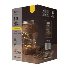 Vánoční osvětlení ZY2097 ZY2097 LED dekorace sklenice 2×AAA teplá bílá časovač