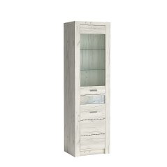 Vitrína INDIANAPOLIS I4 kraft bílá