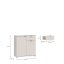 Komoda Ganymebe GNMK22L-U60,80x82,3x34 cm, barva písková