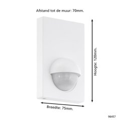 Venkovní čidlo 96457 DETECT ME 3 senzor pohybu + soumrakový snímač exteriérový IP44