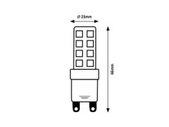 LED žárovka 79176 zdroj SMD LED G9,9 W, 1120 lm, 4000 K