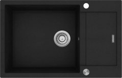 Kuchyňský granitový dřez Concept DG05L60bc Linea ČERNÝ
