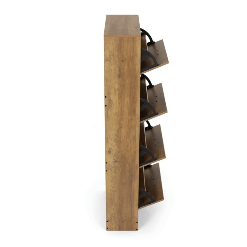 Botník mdf, hnědá, ABO-G1018 ELM